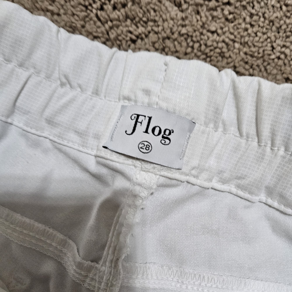 Bevy Flog White Drawstring Pants - image 3